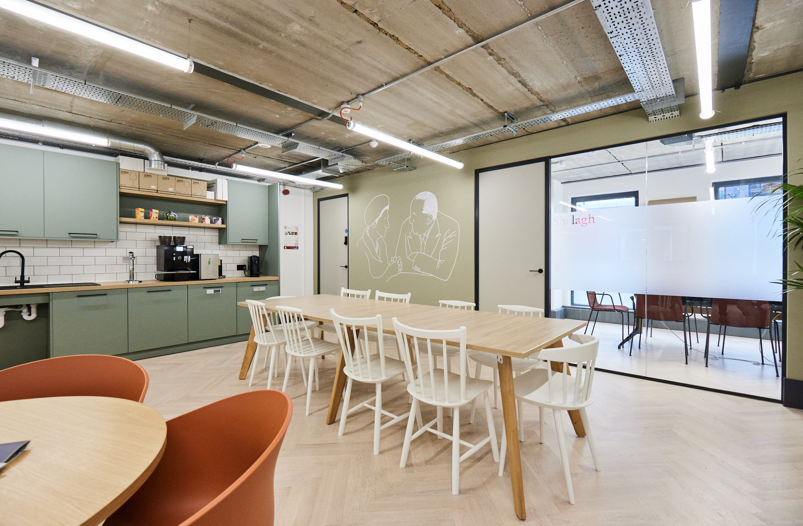 Coworking space in London - kitchen